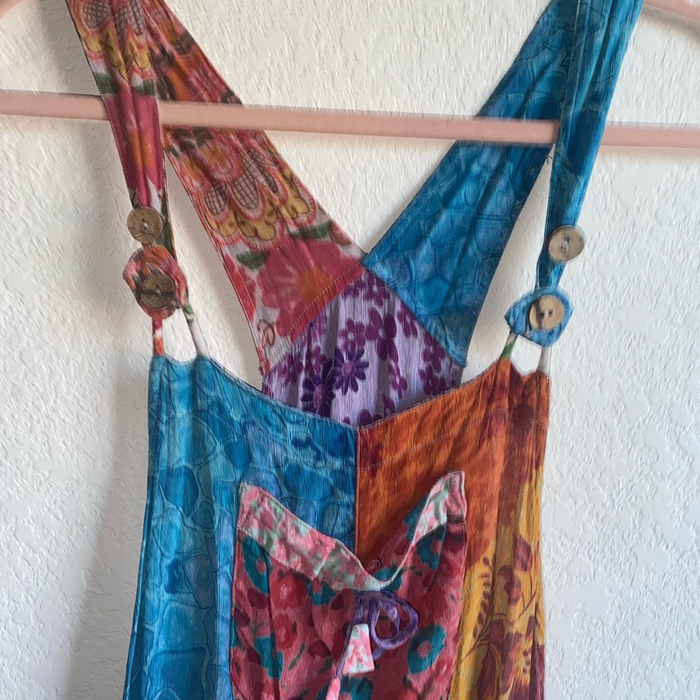 Boston Proper Boho Multicolor Patchwork Vibrant H… - image 5